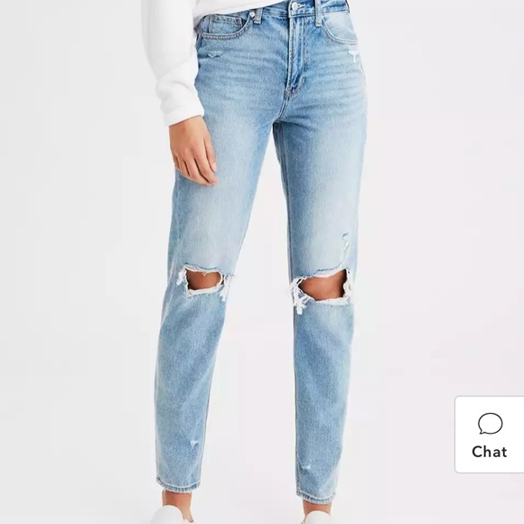 American Eagle Outfitters Denim - AE ripped mom jean from American Eagle